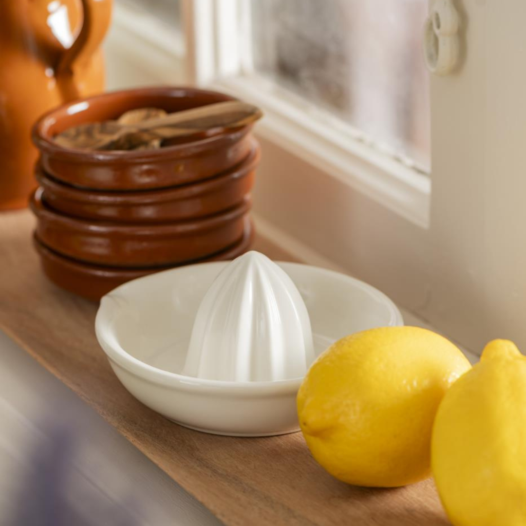 Køb Citronpresser | 59,95 | Fri fragt over 149 kr. | Hurtig levering | Dag til dag levering | Ib Laursen | Citronpresser, Porcelæn, Hvid