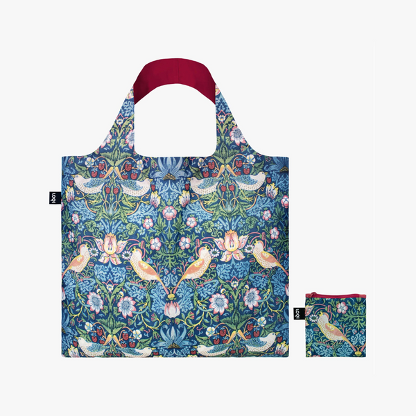 Køb Indkøbspose William Morris | The Strawberry Thief | 89,95 | Fri fragt over 149 kr. | Hurtig levering | Dag til dag levering | Loqi | Håndtaske, Træningstaske, Totetaske, Indkøbstaske, Tote bag, Undgå plastposer, Undgå engangsposer, Stofnet, Genbrugsmulepose, Pose, Net, Indkøbsnet