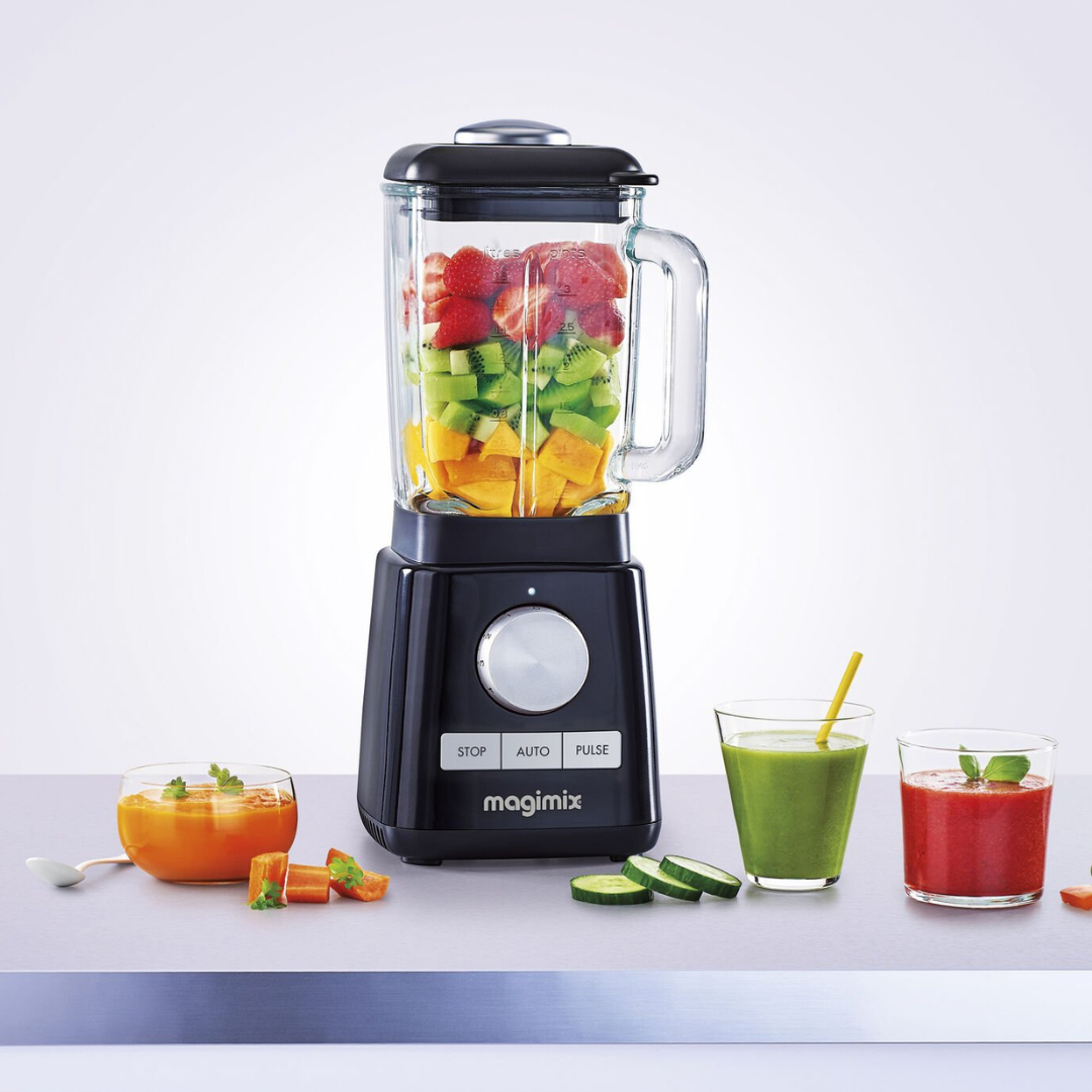 Køb Blender Power 4 - 1,8 liter | 1.689,00 | Fri fragt over 149 kr. | Hurtig levering | Dag til dag levering | Magimix l | Blender, 1300 watt, 22.000 omdrejninger, Sort, Smoothie, Juice, Blender som kan knuse is