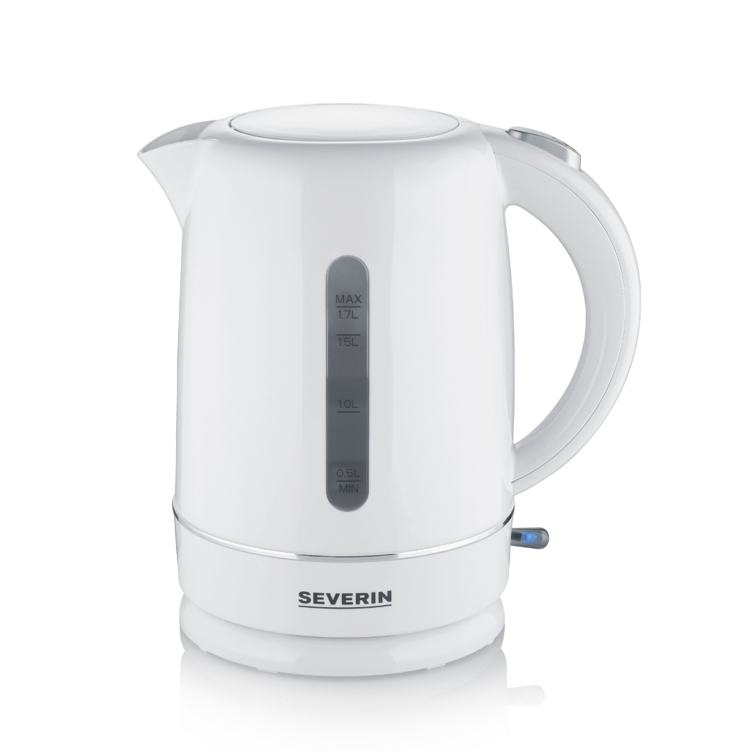 Køb Elkedel 1,7 liter Hvid | 269,95 | Fri fragt over 149 kr. | Hurtig levering | Dag til dag levering | Severin | Kedel, Kogekande, Vandkoger, Vandvarmer, 1,5 liter, Automatisk sluk, 360° kontaktplade, Skjult varmelegeme