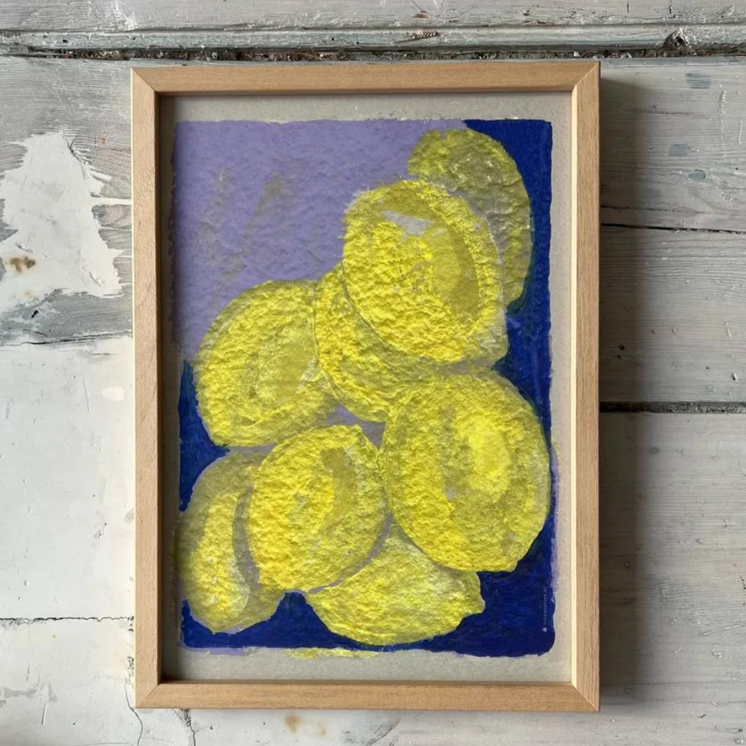Køb Plakat 'Citrons A Lindigo' A4 | 429,00 | Dag til dag levering | Tinystories | Billede, Kunst, Kunsttryk, Reproduktion, Kunster, Holland, Tiny de Vries, Illustrere, Illustration 