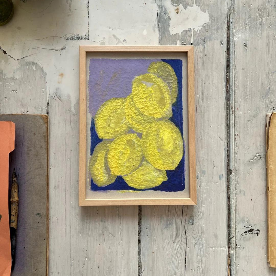 Køb Plakat 'Citrons A Lindigo' A4 | 429,00 | Dag til dag levering | Tinystories | Billede, Kunst, Kunsttryk, Reproduktion, Kunster, Holland, Tiny de Vries, Illustrere, Illustration 