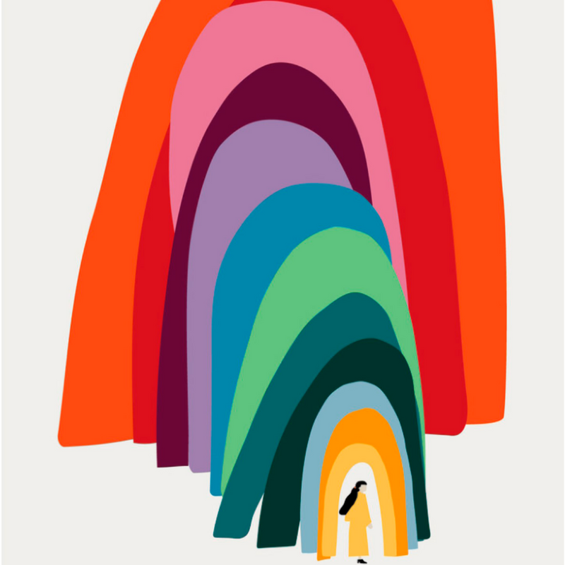 Køb Broderi kit From the Other Side Rainbow | 649,00 | Fri fragt over 149 kr. | Hurtig levering | Dag til dag levering | UndwindStudio | DIY, Brodering, Broderiteknik, Vægophæng, Garn, Garnophæng, Garnprojekt 