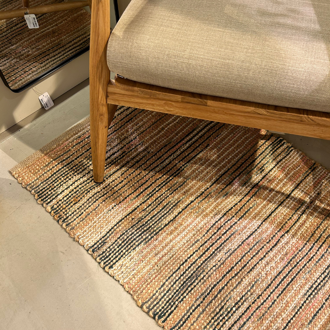 Køb Gulvtæppe Vem 70x250 cm | 849,00 | Fri fragt over 149 kr. | Hurtig levering | Dag til dag levering | Villa Collection l | Gulvtæppe, Løber, Måtte, Tæppe, Mønstret måtte, Farverigt tæppe, Grøn, Rosa, Natur