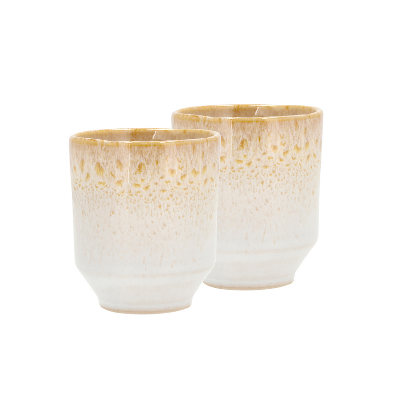 Køb Krus Styles uden hank - sæt af 2 stk | 279,95 | Fri fragt over 149 kr. | Hurtig levering | Dag til dag levering | Villa Collection | Krus, Farverige krus, Håndlavet, Reaktiv glasur 