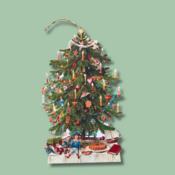 Køb Juletræ med guirlande Vintage - ophæng | 79,95 | Fri fragt over 149 kr. | Hurtig levering | Dag til dag levering | Vintage | Dekoration, Jul, Julepynt, Pynt, Borddækning, Juleophæng, Ophæng, Juletræspynt, Juletræsophæng