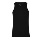 Sort tanktop i modal og cashmere blend med rund hals og bryderryg