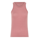 Ash Rose tanktop i modal og cashmere blend med rund hals og bryderryg