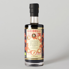 Gridelli balsamicoeddike med chili i 250 ml glasflaske med sort låg og dekorativ etiket