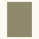 Gavepapir i mosgrønt genbrugspapir med tone-i-tone lodrette striber