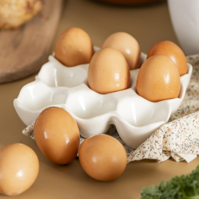 Køb Æggeholder til 9 æg | 79,95 | Fri fragt over 149 kr. | Hurtig levering | Dag til dag levering | Ib Laursen | Æggebakke, Porcelæn, Keramik