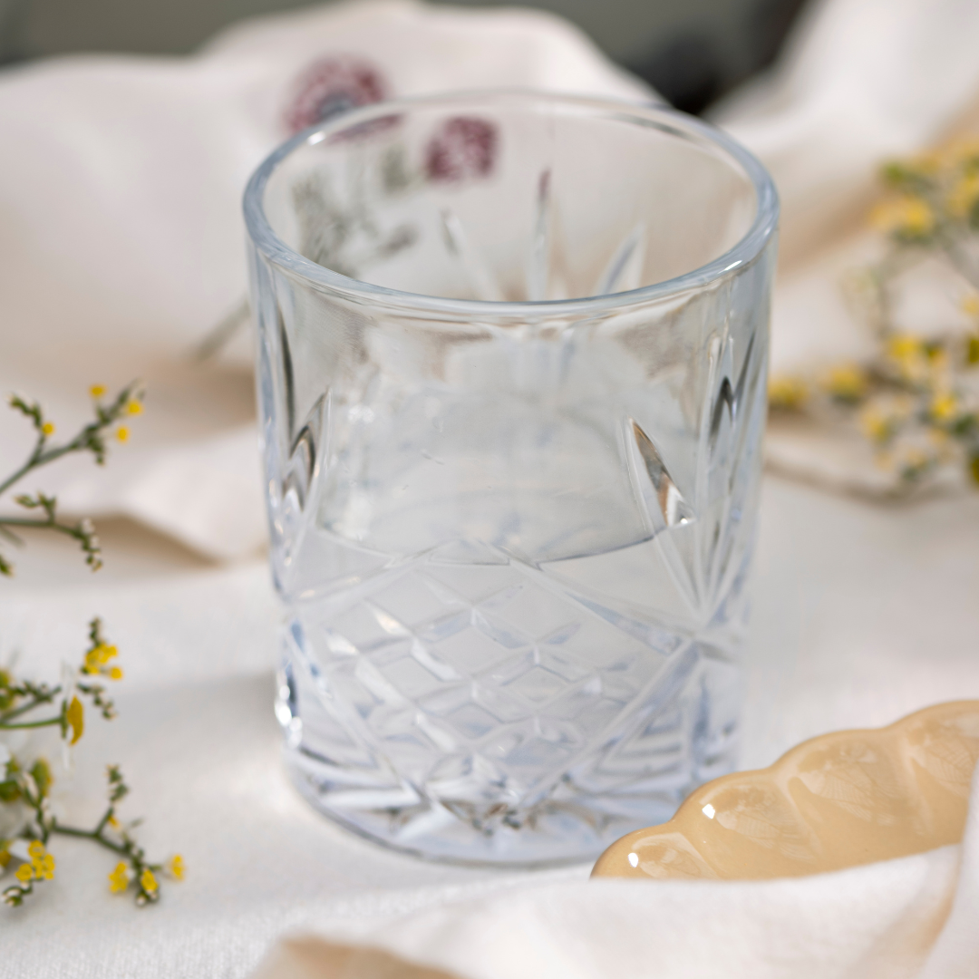Køb Drikkeglas med mønster Londonl | 39,95 | Fri fragt over 149 kr. | Hurtig levering | Dag til dag levering | Ib Laursen | Glas, Cafeglas, Kaffeglas, Vandglas, Drikkeglas, Klassisk, Elegant, Facette slebet 