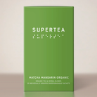 Grøn teæske fra Supertea med Matcha Mandarin Organic og braille-tekst, 20 tebreve