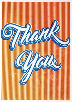 Køb Postkort Letterpress Thank You | der findes flere forskellige | 10,00 | Dag til dag levering | Citat kort, Billede, 2994-1973, klang und kleid