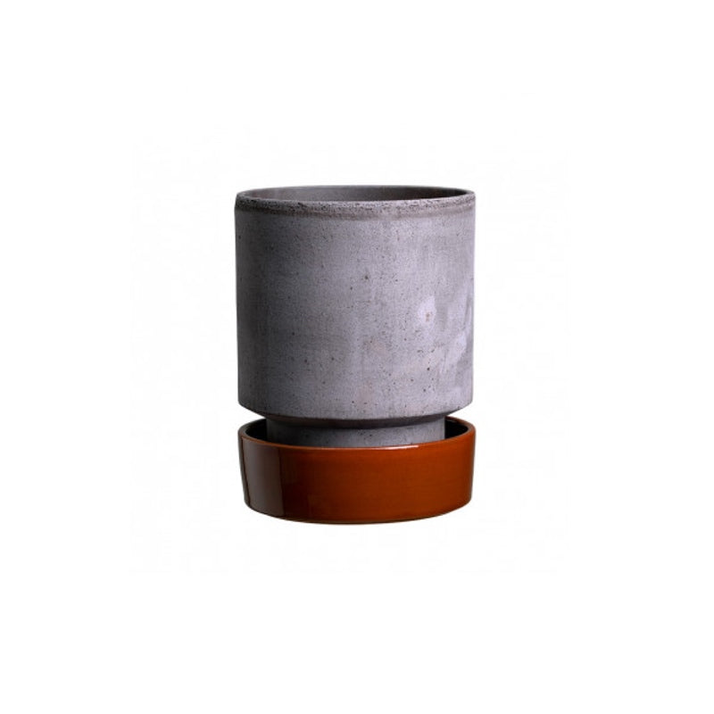 Køb Urtepotte Hoff Grey 8 cm | 69,95 | Flere størrelser | Dag til dag levering | Potte, Skjuler, Urtepot, Blomsterskjuler, Potteskjuler, Blomsterpotte, Blomsterkrukke, Bergs Potter, Glazed by Bergs