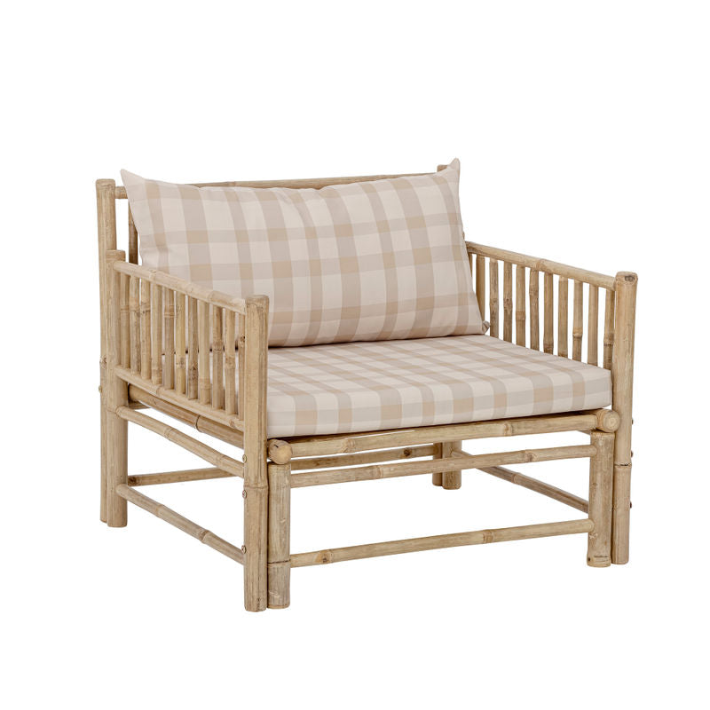 Køb Lounge Stol Korfu Natur Bambus | 2.399,00 | Fri fragt over 149 kr. | Hurtig levering | Dag til dag levering | Bloomingville | Have, Terrasse, Stol, Med hylde, Mondu, Sofa, Havemøbler, Have møbler, Loungeområde, Loungemøbler, Møbler, Udemøbler, Bænk, Udendørsmøbler