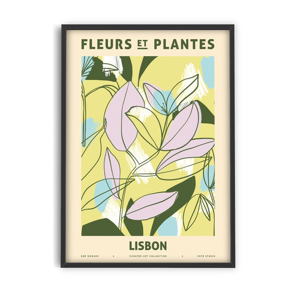 Køb Plakat Fleurs et Plantes - Lisbon 30x40 cm | 249,95 | Billede, Kunst, PSTR studio, Zoe Wodarz