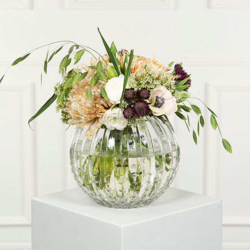 Køb Vase Allium Klar | 159,95 | Fri fragt over 149 kr. | Hurtig levering | Dag til dag levering | A lot Decorations | Glasvase, Glas, Vase, Blomstervase, Lille glasvase, Rund, Rund glasvase, Gennemsigtig glasvase, Gennemsigtig vase, Klar vase, Klar glasvase