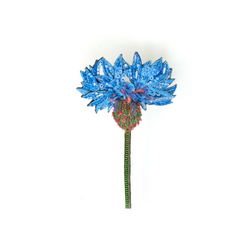 Køb Broche - Blue Cornflower Brooch Pin | 459,00 | Fri fragt over 149 kr. | Hurtig levering | Dag til dag levering | TROVELORE | Vintage, Håndlavet, Hand made, Førsteklasses materialer, Godt design, Kvalitetsarbejde, Indien