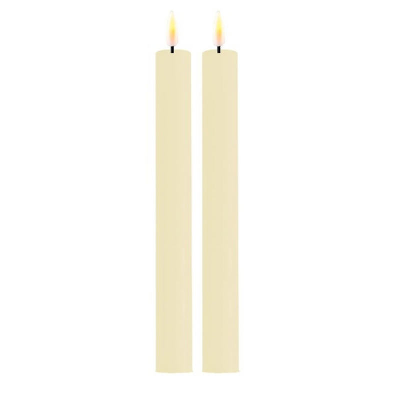 Køb Kronelys LED - sæt af 2 stk | 145,00 | Flere farver | Fri fragt over 149 kr. | Hurtig levering | Dag til dag levering | DELUXE HOMEART | LED-lys, LED-stearinlys, Stearinlys, Kunstigt lys, Batterilys, Lys med batterier, REAL FLAME™ 