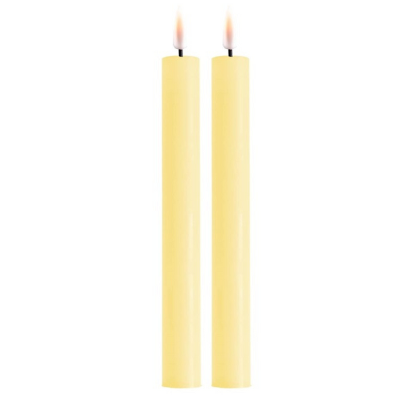 Køb Kronelys LED - sæt af 2 stk | 145,00 | Flere farver | Fri fragt over 149 kr. | Hurtig levering | Dag til dag levering | DELUXE HOMEART | LED-lys, LED-stearinlys, Stearinlys, Kunstigt lys, Batterilys, Lys med batterier, REAL FLAME™ 