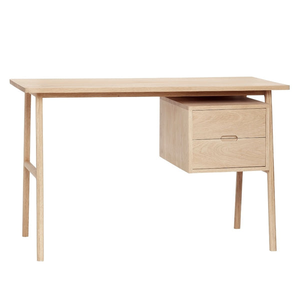 Køb Skrivebord med skuffer egetræ | 4.999,00 | Fri fragt over 149 kr. |  Hurtig levering | Dag til dag levering | Hübsch | Bord, Kontorbord, Kontor, Architect Desk, Arkitekt skrivebord