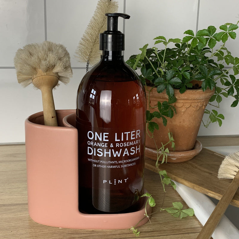 Køb PLINT sæbe og børsteholder terracotta rose | Findes i flere farver | 109,95 | Dag til dag levering | Opvask, Holder til sæbe, Holder til opvaskebørste, Holder til opvaskemiddel, Opbevaring af opvaskemiddel, Opbevaring til opvaskebørste, Opbevaringsløsning