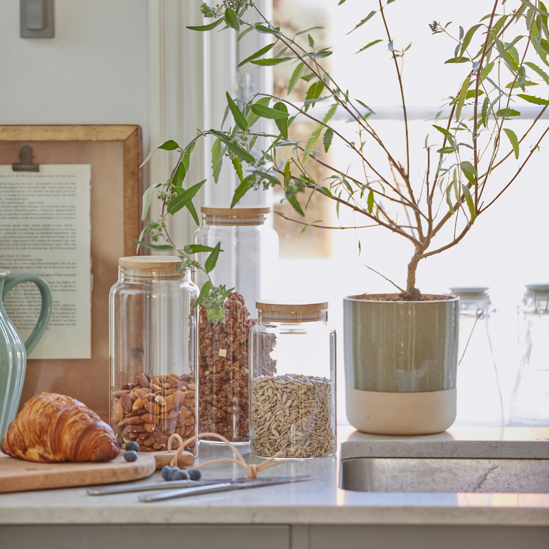 Køb Glaskrukke med bambuslåg | fra 74,95 | Flere størrelser | Fri fragt over 149 kr. | Hurtig levering | Dag til dag levering | Ib Laursen | Opbevaringsglas, Morgenmadsglas, Melglas, Dåse, Kaffedåse, Tedåse, Glas med låg, Kæmpe glas, Opbevaringskrukke, Morgenmadskrukke, Melkrukke, Kaffekrukke, Krukke til opbevaring