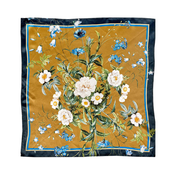 Køb Silketørklæde med blomster Flower Garden | 369,00 | Fri fragt over 149 kr. | Hurtig levering | Dag til dag levering | Jim Lyngvild x Koustrup & Co | Hår, Tørklæde, Unika, Silke, Hårbånd, Pandebånd, Tørklæde