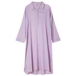 Køb Nattrøje / Kyoto Lilac | 789,00 | Findes i flere farver | Lilla, Natkjole, Nattøj, Skjorte, Skjortekjole, Trøje økologisk.