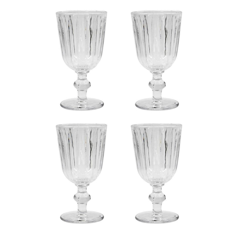 Køb Vinglas Klar Groove | 209,95 | Fri fragt over 149 kr. | Hurtig levering | Dag til dag levering | Nicolas Vahé, Society of Lifestyle | 4 vinglas, Sæt med 4, Glas, Drikkeglas, Glas på stilk, Glas på fod