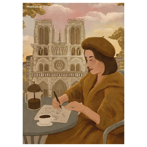 Køb Plakat Notre-Dame de Paris 50x70 cm | 459,00 | Fri fragt over 149 kr. | Hurtig levering | Dag til dag levering | Billede, Kunst, Poster and Frame, Maladroit