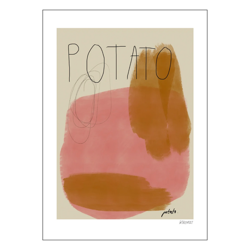 Køb Plakat Potato Potato 30x40 cm | 339 | Fri fragt over 149 kr. | Hurtig levering | Dag til dag levering | Billede, Kunst, Poster and Frame, Lisa Wirenfelt