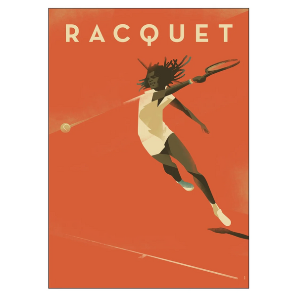 Køb Plakat Racquet 50x70 cm | 319,00 | Fri fragt over 149 kr. | Hurtig levering | Dag til dag levering | Billede, Kunst, Poster and Frame, Mads Berg