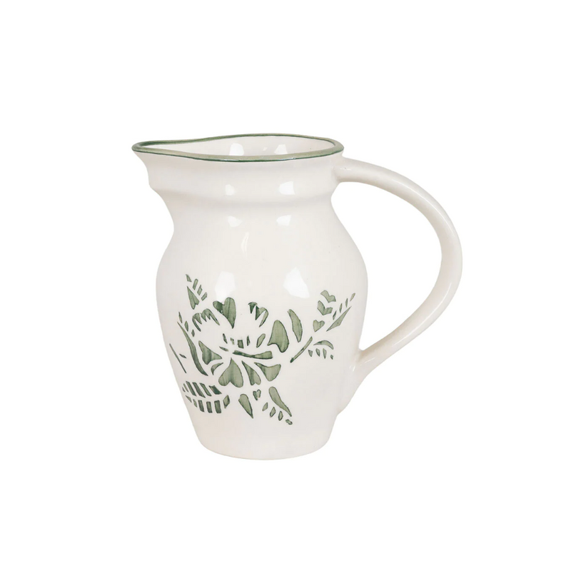 Køb Kande i keramik med blomster | fra 119,95 | Fri fragt over 149 kr. | Hurtig levering | Dag til dag levering | Strömshaga | Vase, Saftkande, Vandkande, Drinkskande, Kande med glaseret inderside
