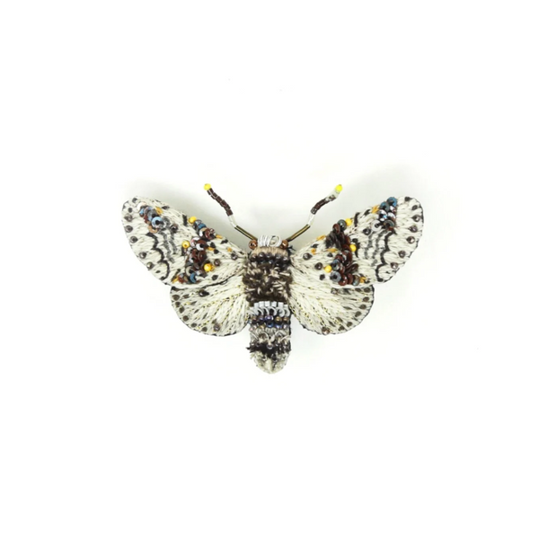 Broche - Alder Kitten Moth Brooch Pin