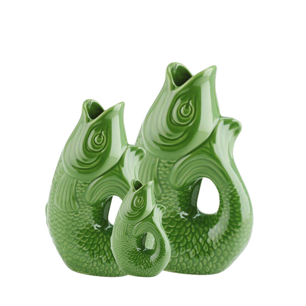 Køb Vase/karaffel Monsieur Carafon Fisk - Green bay | fra 129,95 | Fri fragt over 149 kr. | Hurtig levering | Dag til dag levering | GIFTCOMPANY | Blomstervase, Blomster, Skjuler, Keramikvase, Dekorativ, Skulptur, 3 størrelser