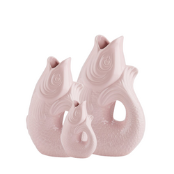 Køb Vase/karaffel Monsieur Carafon Fisk - Sea pink | fra 129,95 | Fri fragt over 149 kr. | Hurtig levering | Dag til dag levering | GIFTCOMPANY | Blomstervase, Blomster, Skjuler, Keramikvase, Dekorativ, Skulptur, 3 størrelser