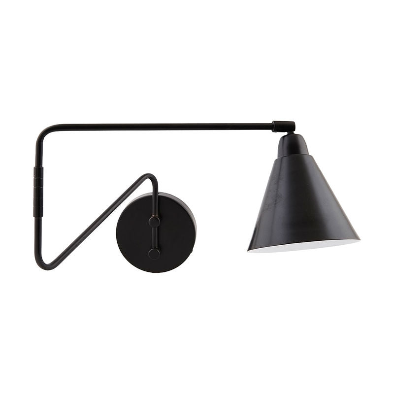 Køb Væglampe med svingarm Game Sort | 1.199,00 | Fri fragt over 149 kr. | Hurtig levering | Dag til dag levering | House Doctor, Society of Lifestyle | Sengelampe, Sofalampe, Hjørnelampe, Hyggelig Lampe, Lampe, Lampe med skærm, Tidsløst design, Læselampe