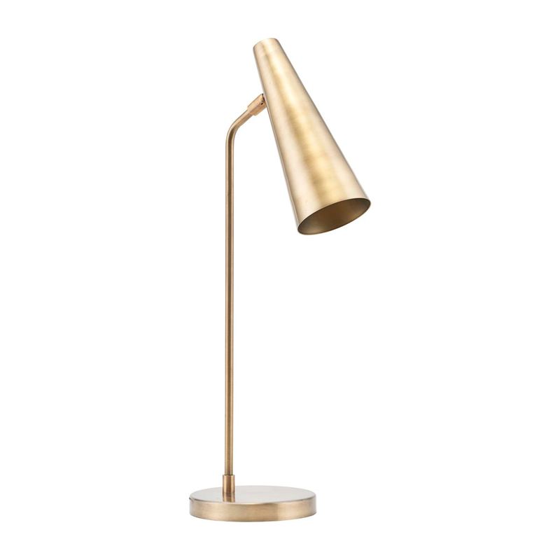 Køb Bordlampe Precise Messing | findes i flere farver | 1399,00 | Skrivebords lampe, Senge lampe, Hyggelig Lampe, Lampe, Lampe med skærm, Tidsløst design, House Doctor, Messing, Sort, Læselampe