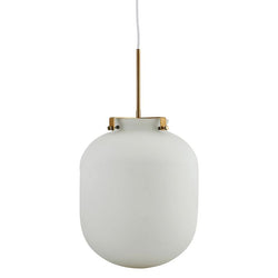 Køb Lampe Ball Hvid | 1200,00 | Hængelampe, Loftlampe, Lampe, House Doctor, Society of Lifestyle, Glasskærm