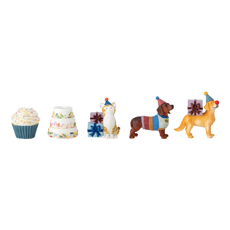 Køb Fødselsdags dekoration Salve - sæt af 15 dele | 389,00 | Fri fragt over 149 kr. | Hurtig levering | Dag til dag levering | Mini by Bloomingville | Stage, Lysestage, Birthday Decoration, Brun, Fødselsdagslys, Fødselsdagsstage, Fødselsdagslysestage, med gaver og dyr