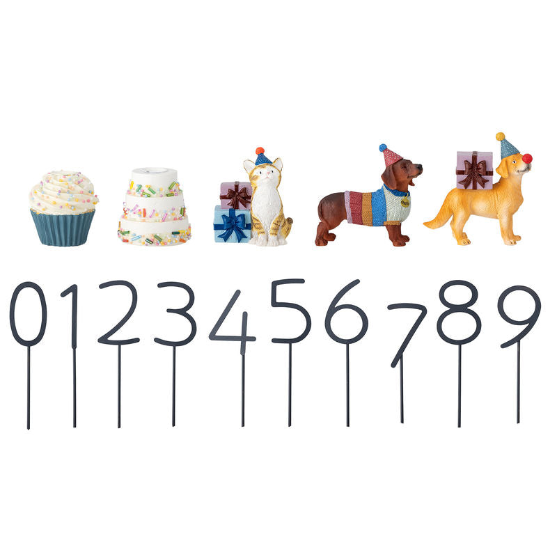Køb Fødselsdags dekoration Salve - sæt af 15 dele | 389,00 | Fri fragt over 149 kr. | Hurtig levering | Dag til dag levering | Mini by Bloomingville | Stage, Lysestage, Birthday Decoration, Brun, Fødselsdagslys, Fødselsdagsstage, Fødselsdagslysestage, med gaver og dyr