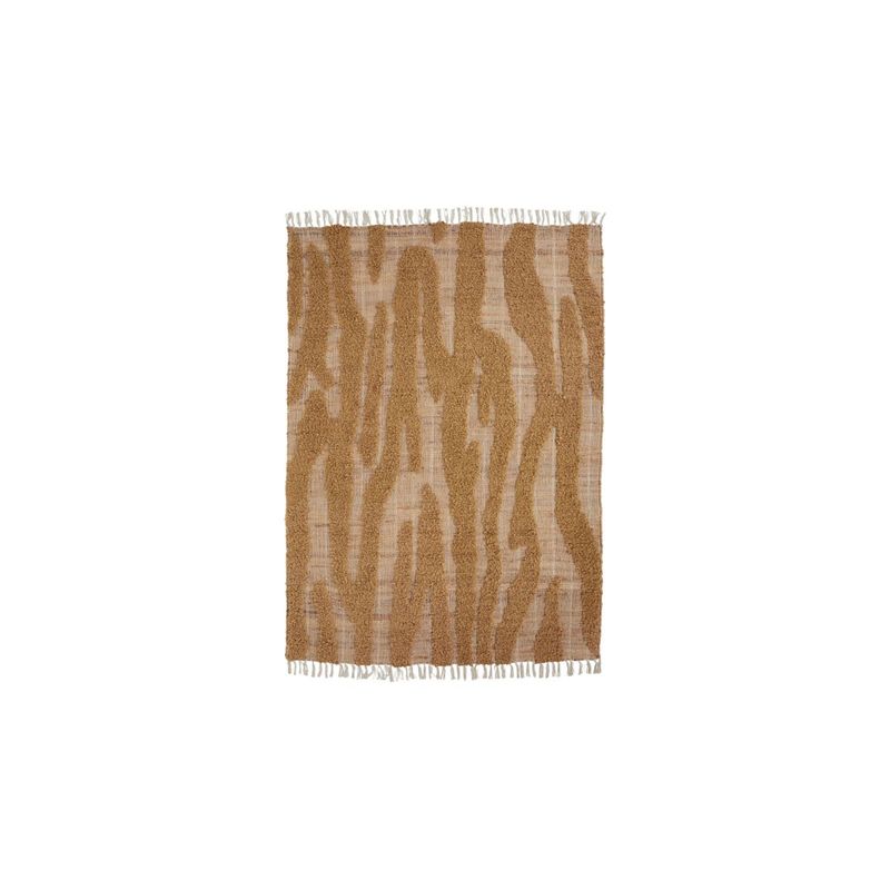 Køb Tæppe Get Brun | 2.299,00 | Fri fragt over 149 kr. | Hurtig levering | Dag til dag levering | House Doctor, Society of Lifestyle | Tæppe, Jutetæppe, Natur, Karrygul, Gylden, Frynser, Tæppe med frynser, Mønster, Mønsteret tæppe, Jute
