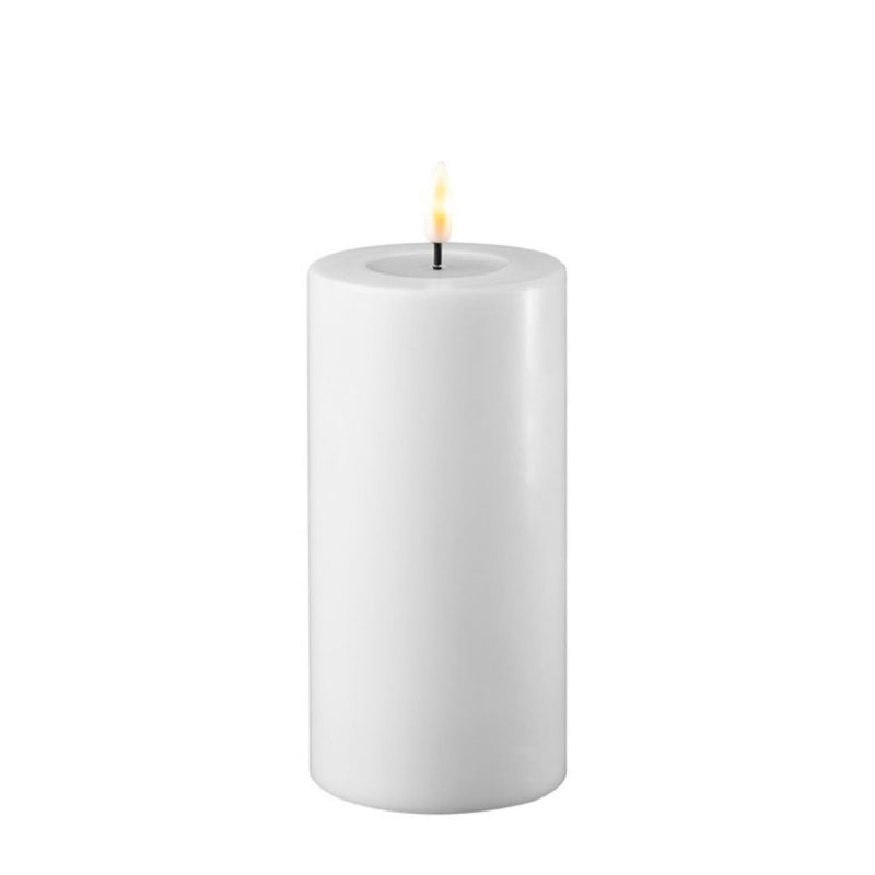 Køb Bloklys Hvid LED | fra 99,95 | Flere størrelser | Fri fragt over 149 kr. | Hurtig levering | Dag til dag levering | DELUXE HOMEART | LED-lys, LED-bloklys, Bloklys, Kunstigt lys, Batterilys, Lys med batterier, REAL FLAME™ 