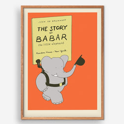Køb Plakat The Story Of Babar 30x40 cm | TILBUD: 179,95 | Fri fragt over 149 kr. | Hurtig levering | Dag til dag levering | Empty Wall | Billede, Kunst, Jean De Brunhoff