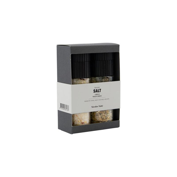 UDSALG Gaveæske Organic Chilli salt / Wild garlic