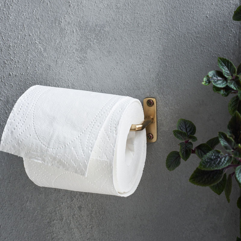 Køb Toiletpapirholder Welo Børstet messing finish | 89,95 | House Doctor, Society of Lifestyle | Metal, Til badeværelse, til toilettet, Wc, Wc-papir, Papir, Toiletrulle, Toiletrulleholder