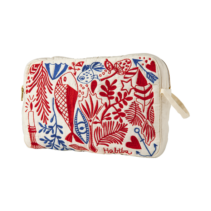 Køb Toilettaske Bibi Kiss | fra 419,00 | Fri fragt over 149 kr. | Hurtig levering | Dag til dag levering | Habiba | Etui, Clutch, Taske, Rejse, Toiletsager