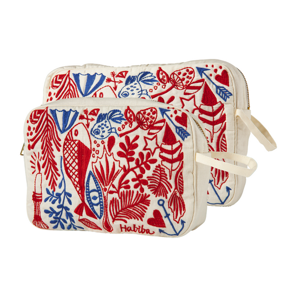 Køb Toilettaske Bibi Kiss | fra 419,00 | Fri fragt over 149 kr. | Hurtig levering | Dag til dag levering | Habiba | Etui, Clutch, Taske, Rejse, Toiletsager